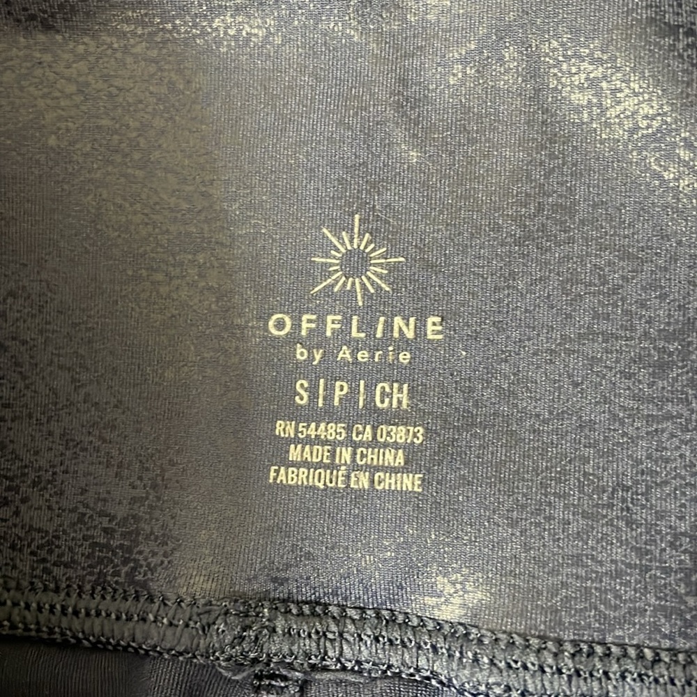 OFFLINE By Aerie The‎ Hugger Crossover High Waisted Crackle Legging size Small - Picture 4 of 9